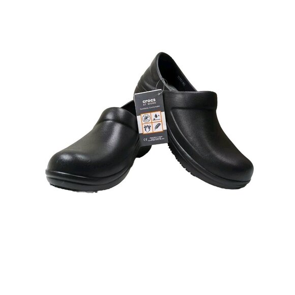 CROCS Shoes - Crocs Neria Pro II Work  Shoes non slip Clogs Women's Size 10 Black Noir 900